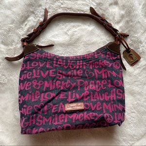 Dooney & Bourke Disney Mickey Minnie peace and love purse